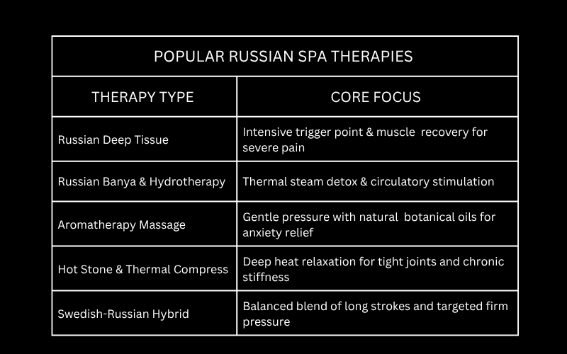 POPULAR RUSSIAN SPA THERAPIES